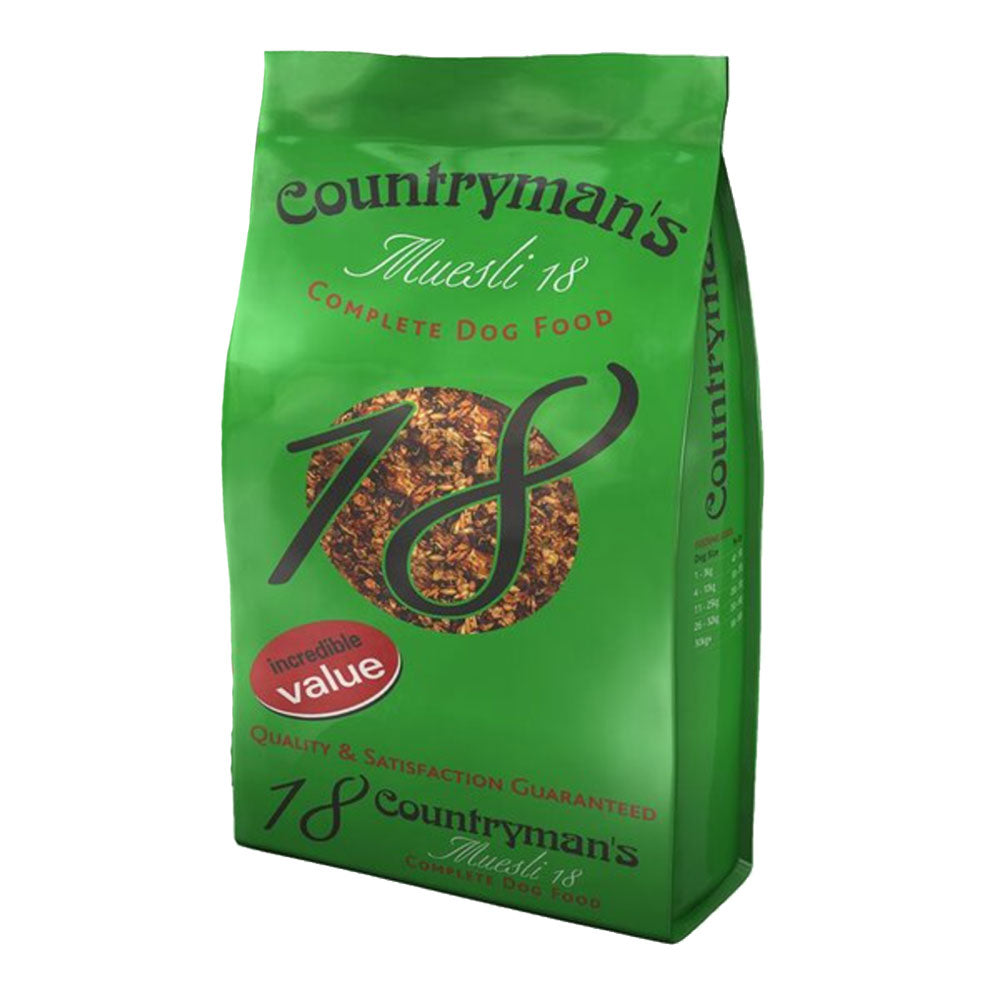 Countryman's Muesli 18% Dog Food - 6 Pack
