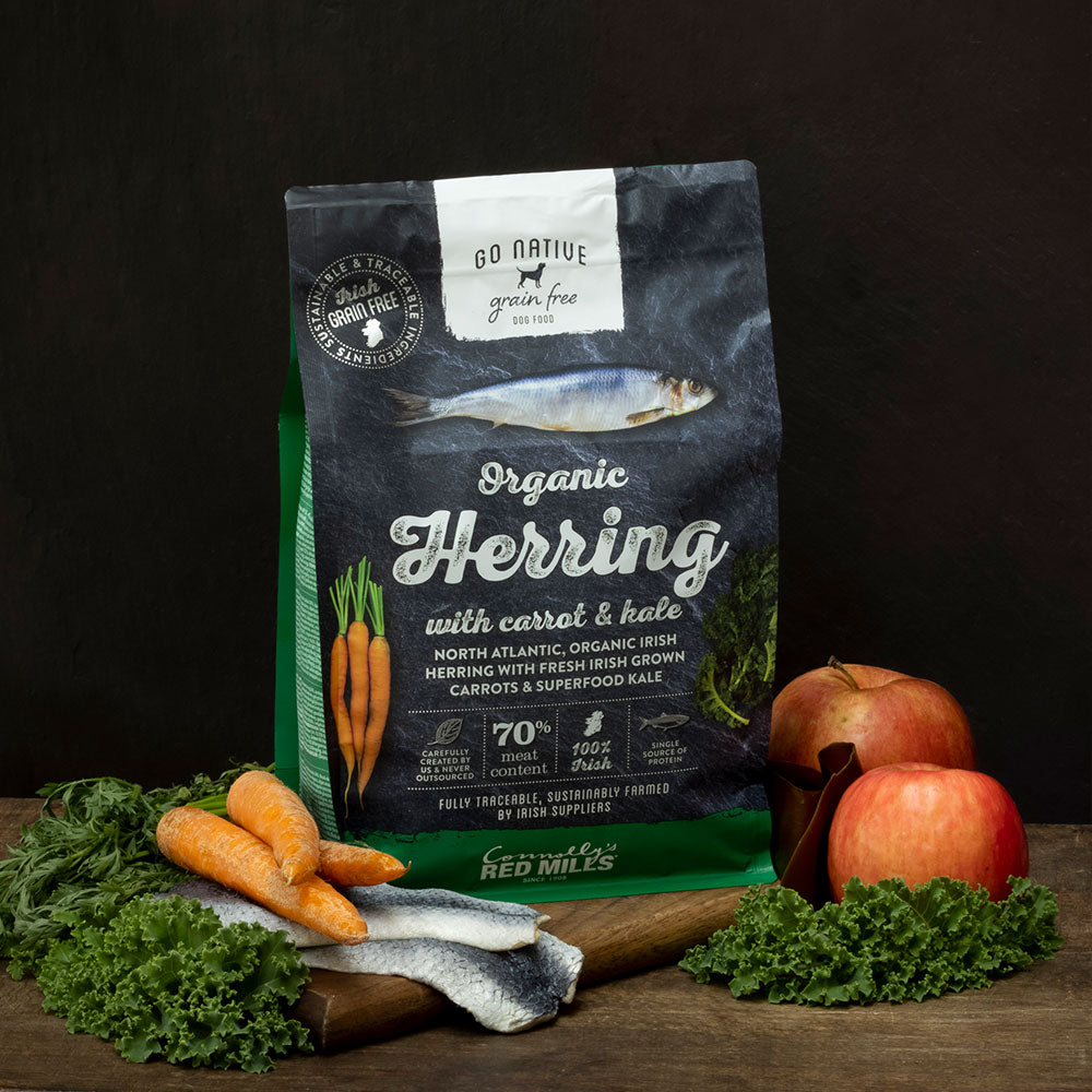 Go Native Organic Herring with Carrot & Kale Dog Food